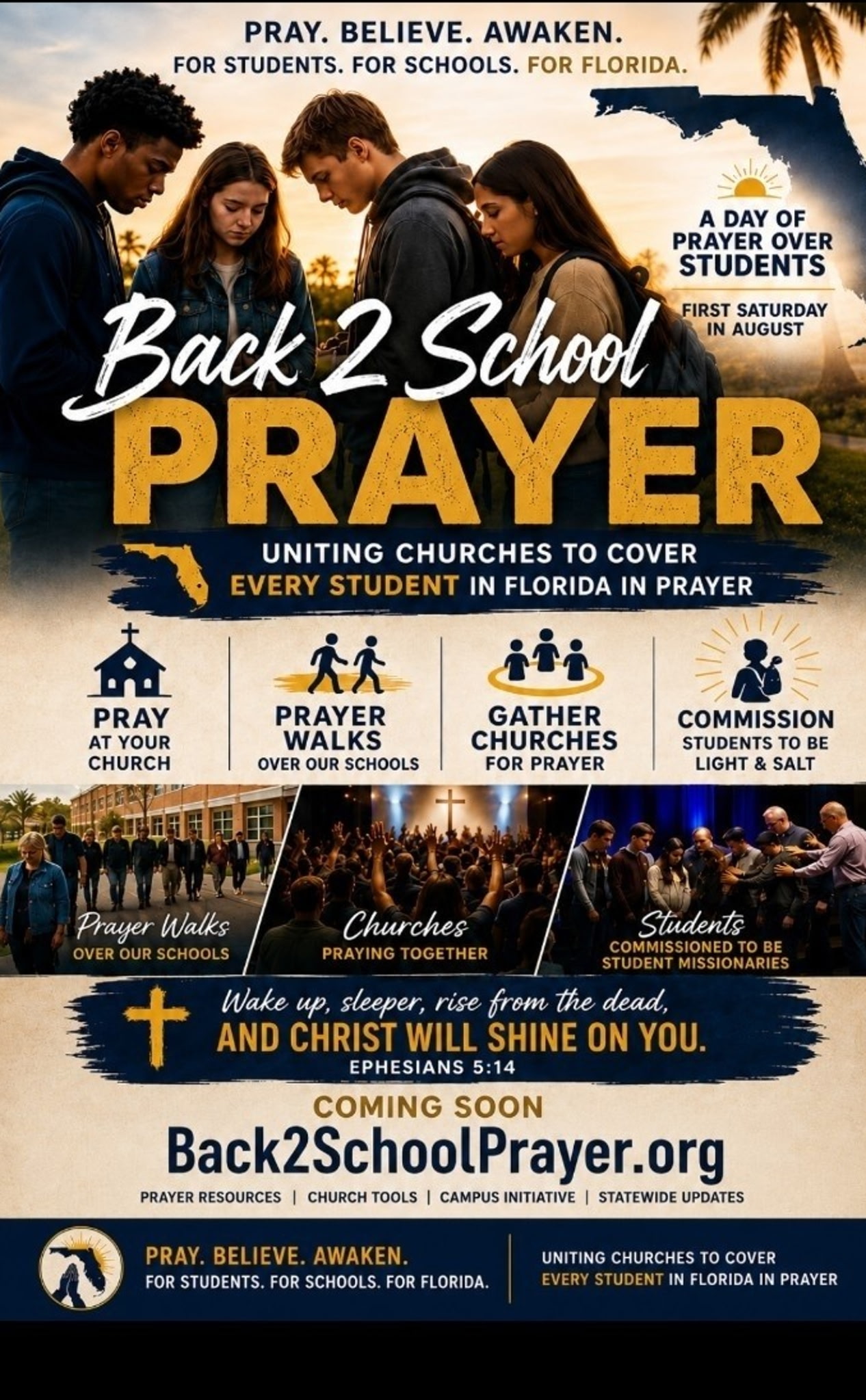 Back 2 School Prayer campaign poster thumbnail